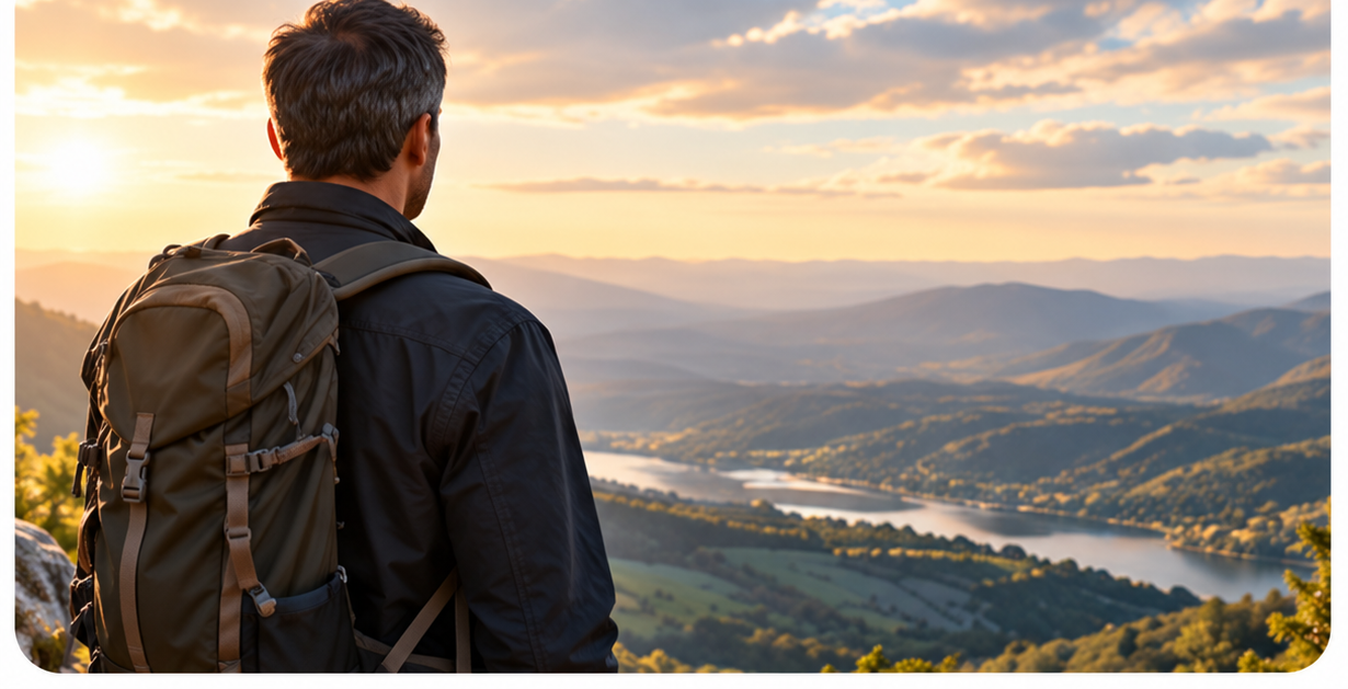 Person looking forward toward a new chapter