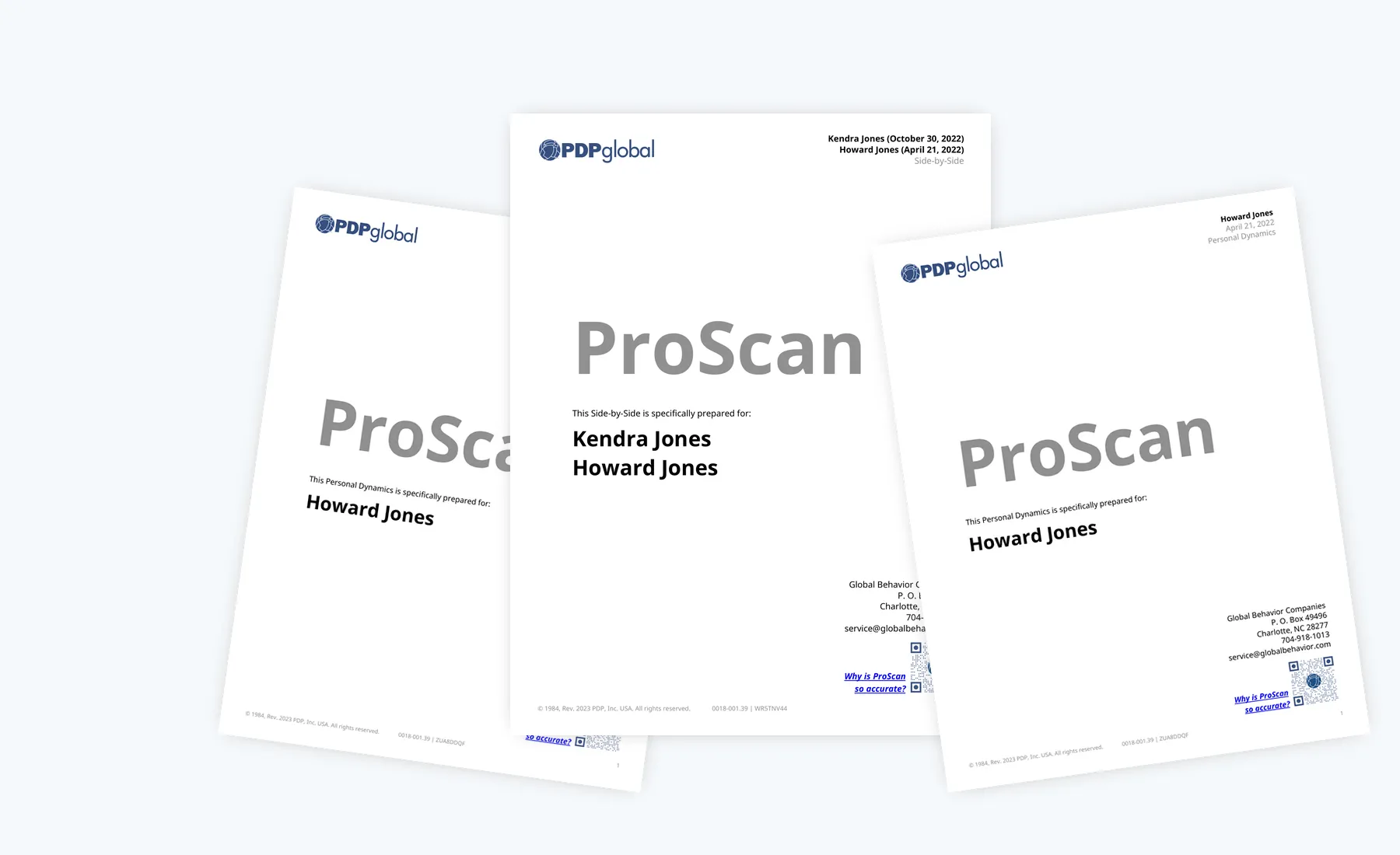 Sample My ProScan Side-by-Side report materials